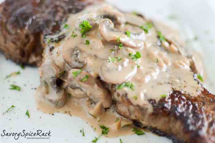 Cream of mushroom sauce