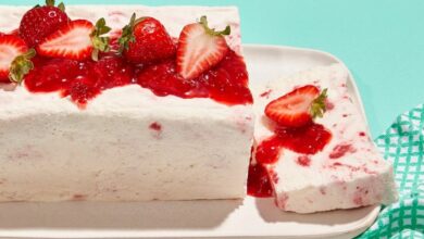 Chef johns strawberry semifreddo