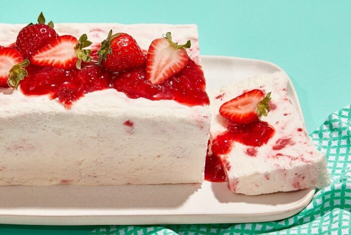 Chef johns strawberry semifreddo