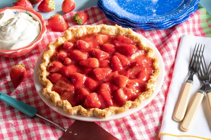 Fresh strawberry pie i