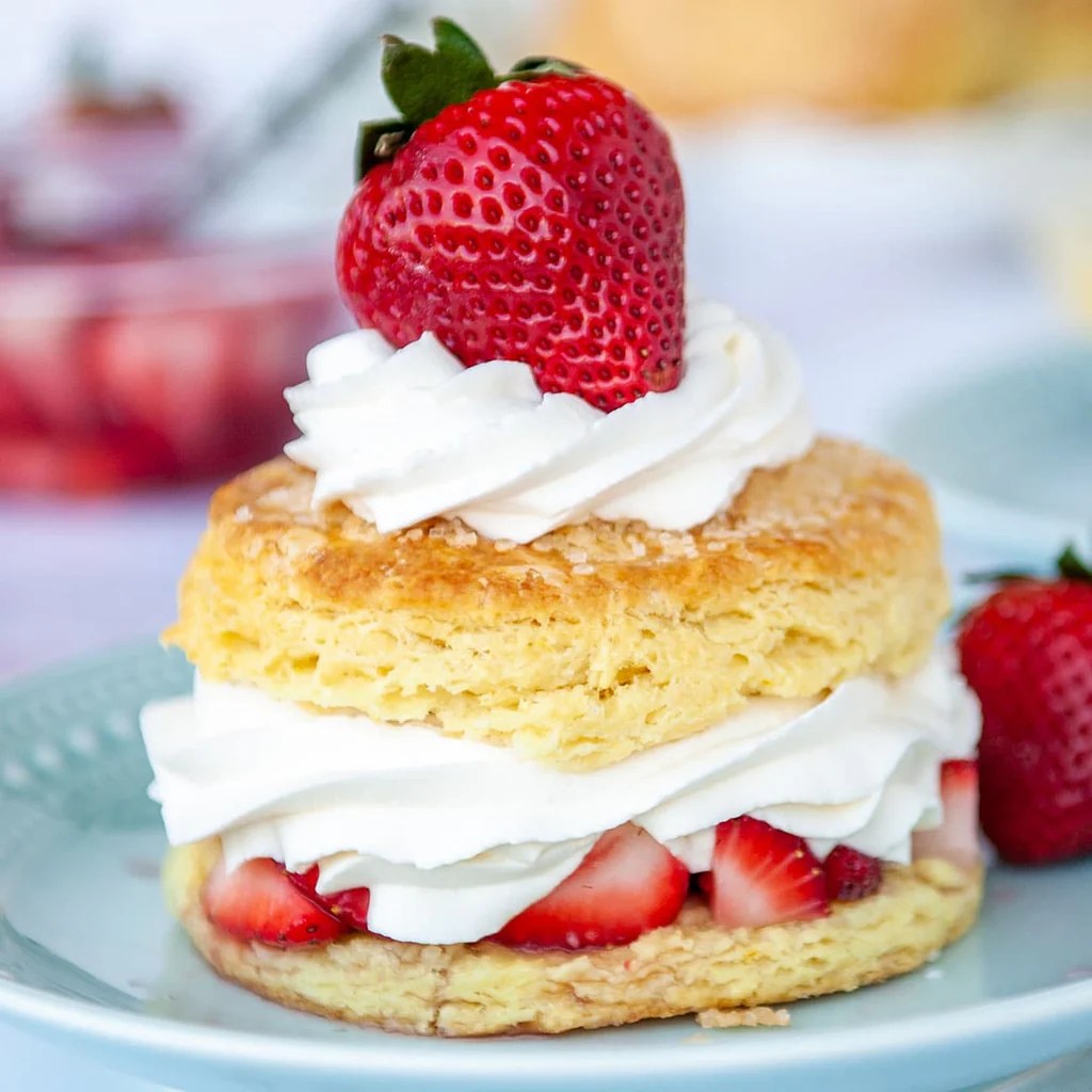 Strawberry shortcake cake recipe strawberries cakes cream fresh plate two recipes layer sweet yellow whipped year white layers