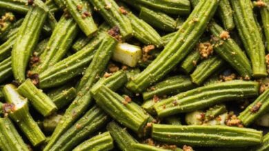 Super easy oven roasted okra