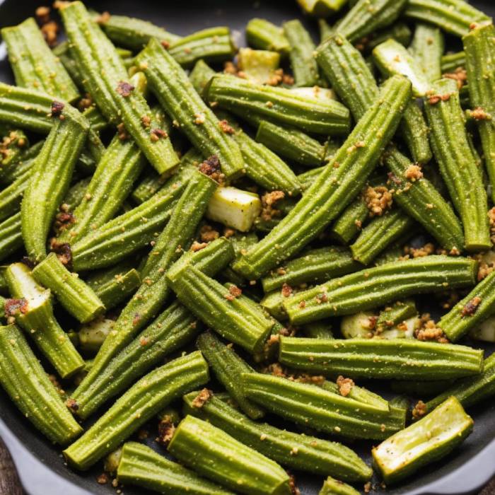 Super easy oven roasted okra