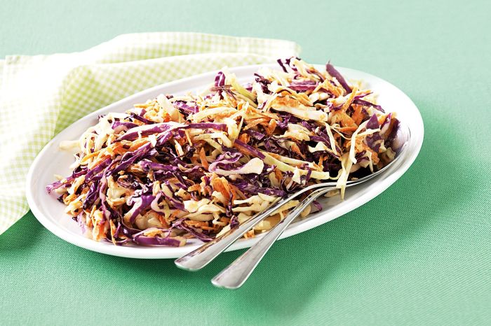 Sweet hot mustard slaw