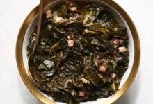 Sweet and tangy sauteed collard greens