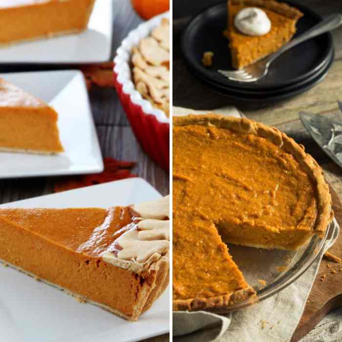 Mini sweet potato pumpkin pies