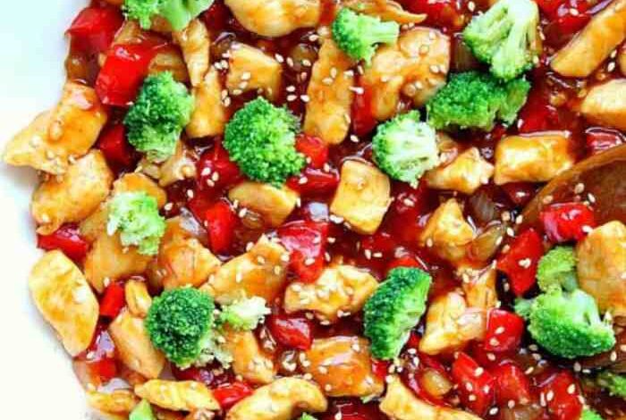 Teriyaki chicken stir fry