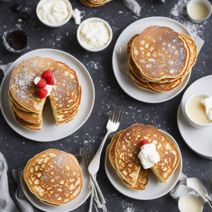 Lemon pancakes ricotta fluffy recipe french