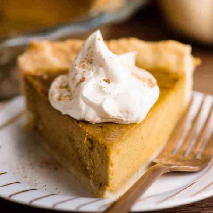 Homemade fresh pumpkin pie