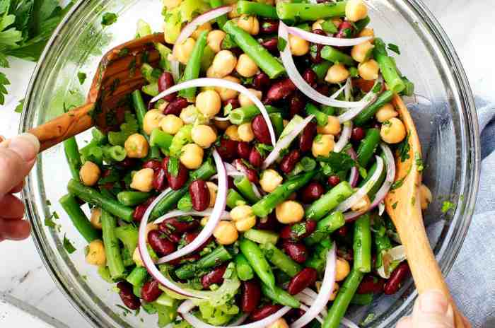 Old fashioned three bean salad