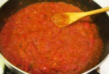 Pizza sauce with fresh tomatoes