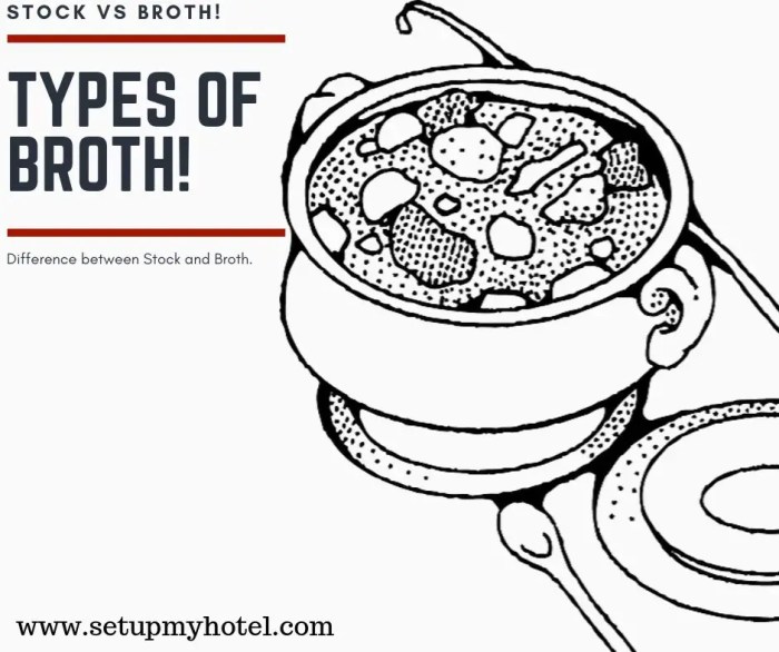 Difference between stock and broth