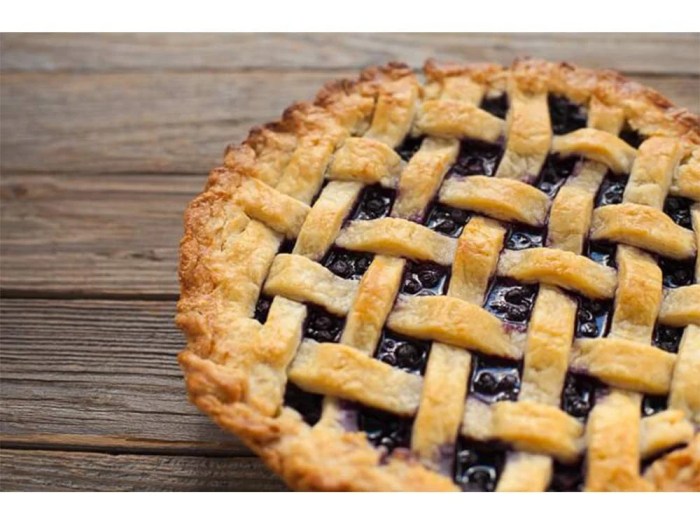 Mystery ingredient wild blueberry pie