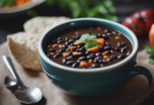 Vegan black bean soup