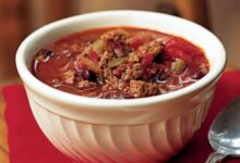 Slow cooker venison chili for the big game