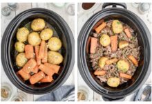 Slow cooker venison roast