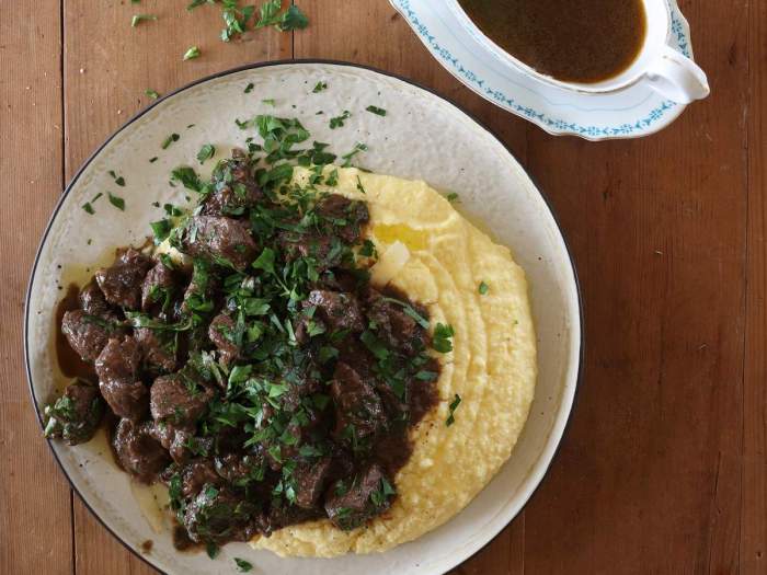 Braised venison with rosemary and shiitake