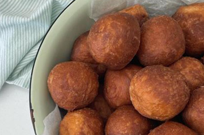 South african traditional vetkoek fried bread