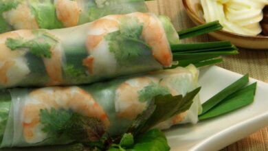 Vietnamese fresh spring rolls