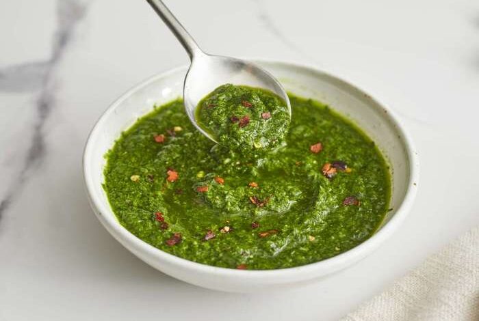 Chef johns chimichurri sauce