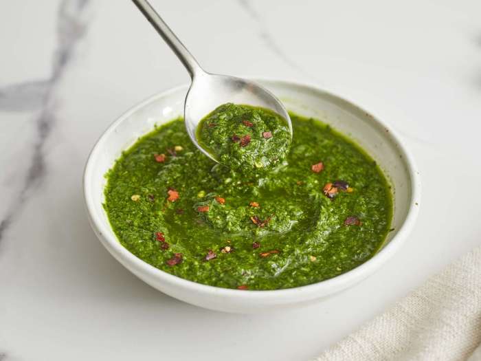 Chef johns chimichurri sauce