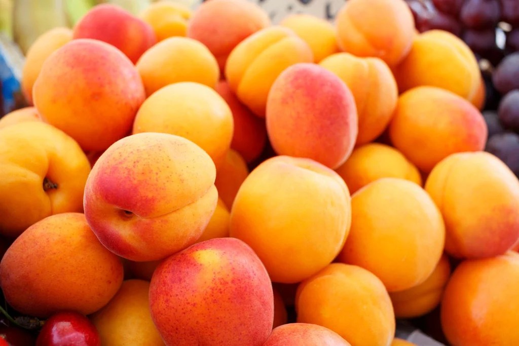 Peach tartlets with apricot glaze