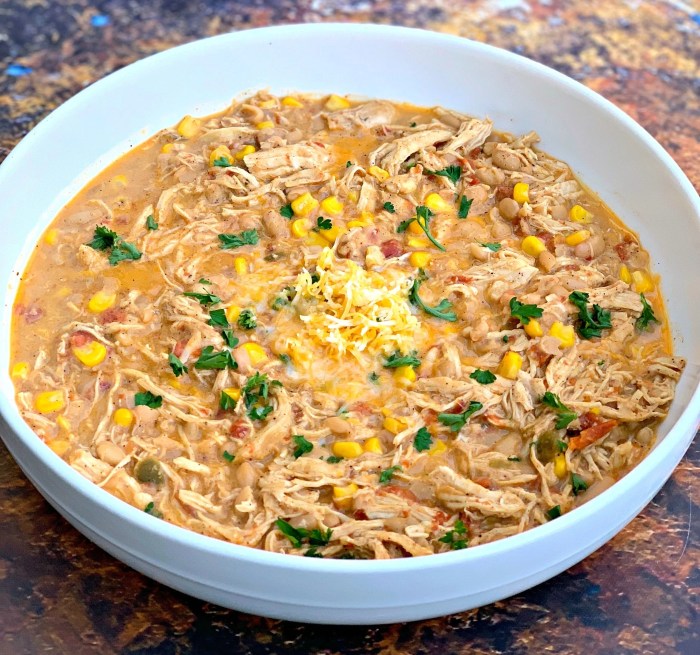 Easy white chicken chili