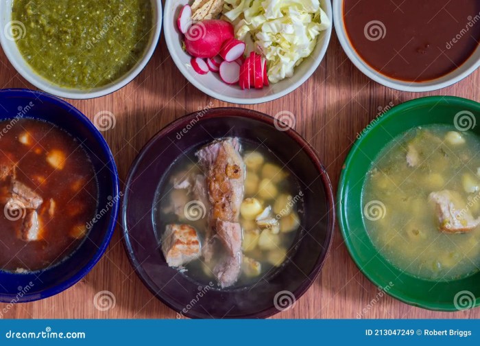 Pozole rojo mexican pork and hominy stew