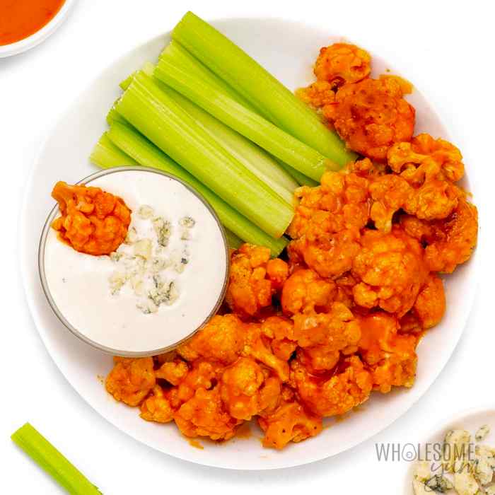 Grilled buffalo cauliflower in foil