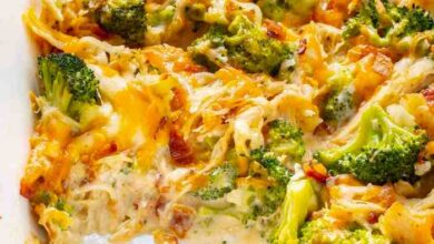 Ranch chicken casserole with bacon