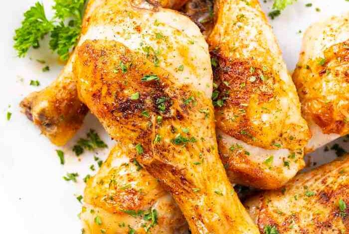 Easy baked chicken drumsticks