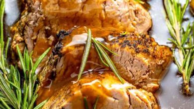 Slow cooker teriyaki pork tenderloin