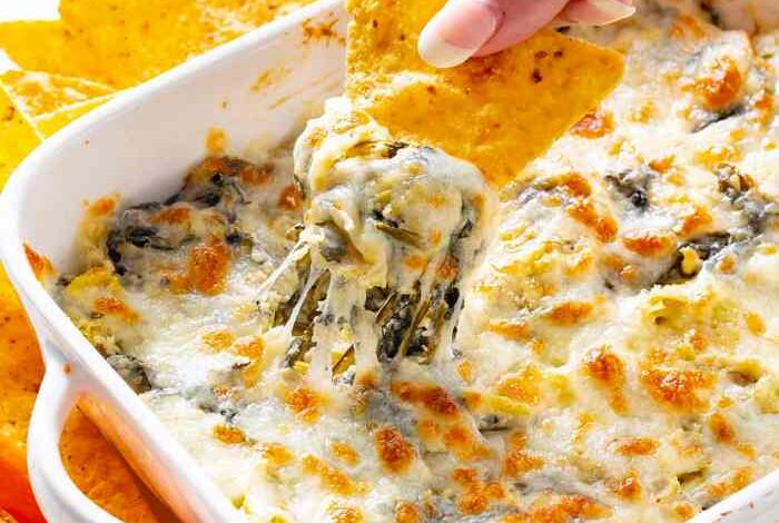 Facemeltingly good spinach dip