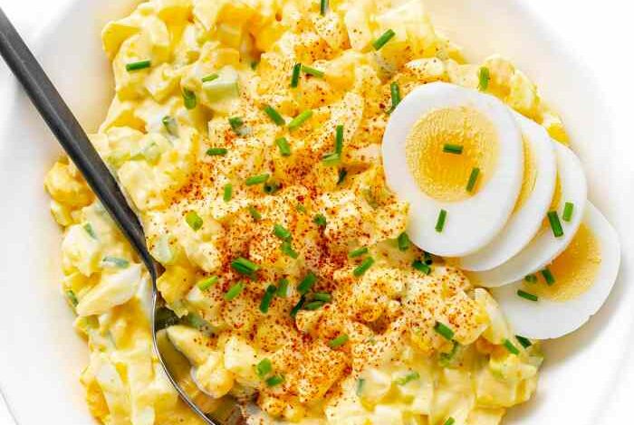 Egg salad with celery