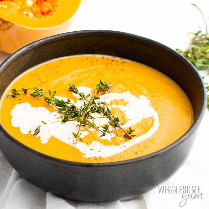 Butternut chicken and banana soup