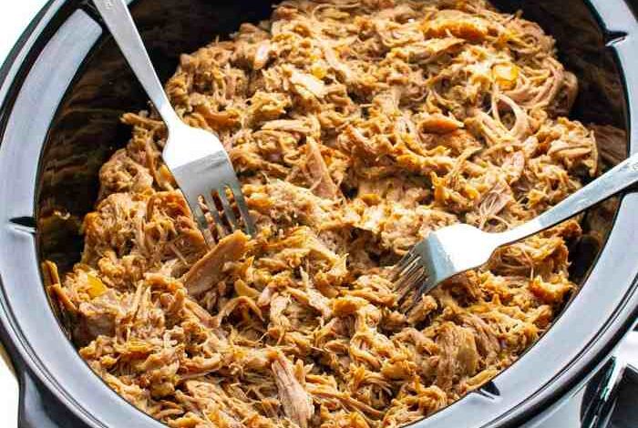 Sweet and savory slow cooker pulled pork