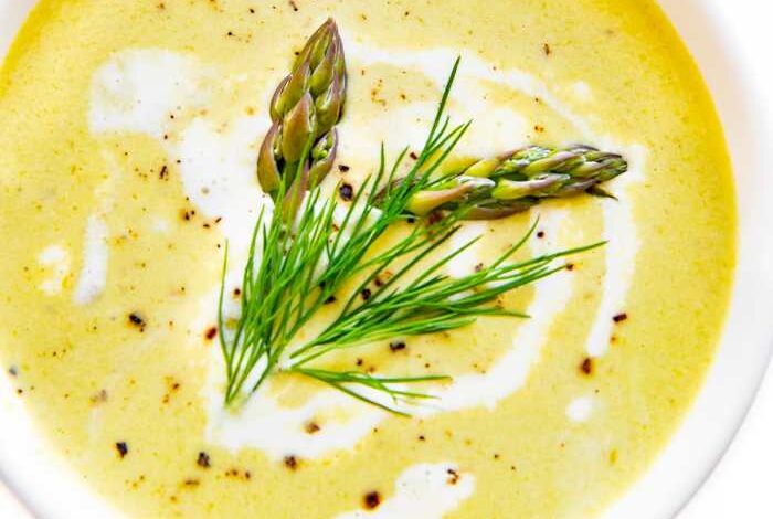 Cream of fresh asparagus soup ii