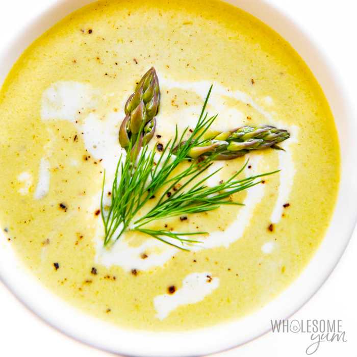 Cream of fresh asparagus soup ii