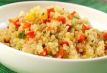 Quinoa and pepper pilaf