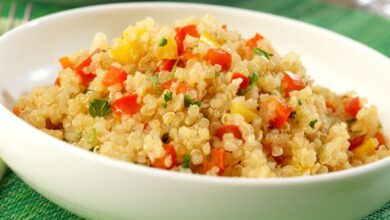 Quinoa and pepper pilaf