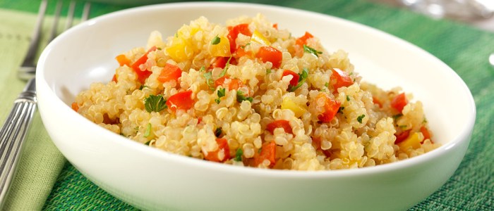 Quinoa and pepper pilaf