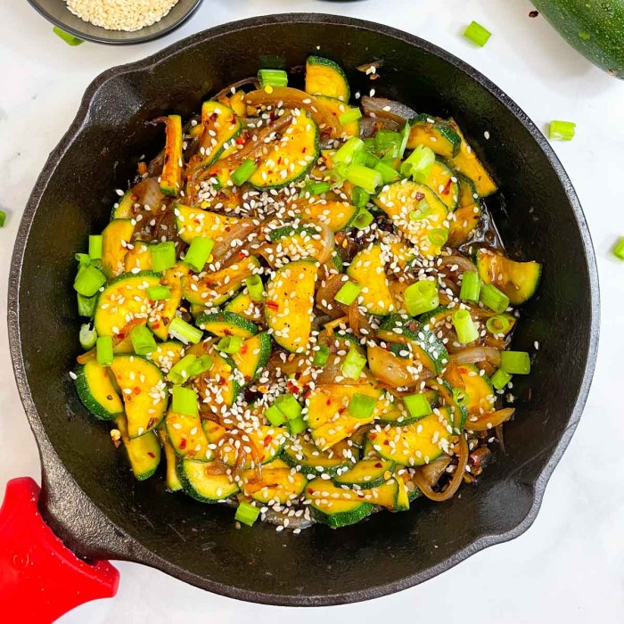 Easy zucchini stir fry