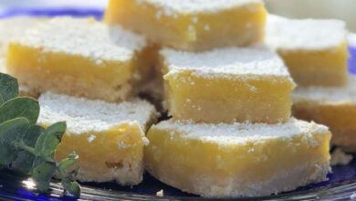 Chef johns lemon bars