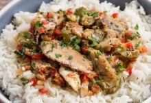 Island style sardines and rice