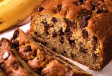 Banana chocolate chip bread