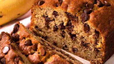 Banana chocolate chip bread