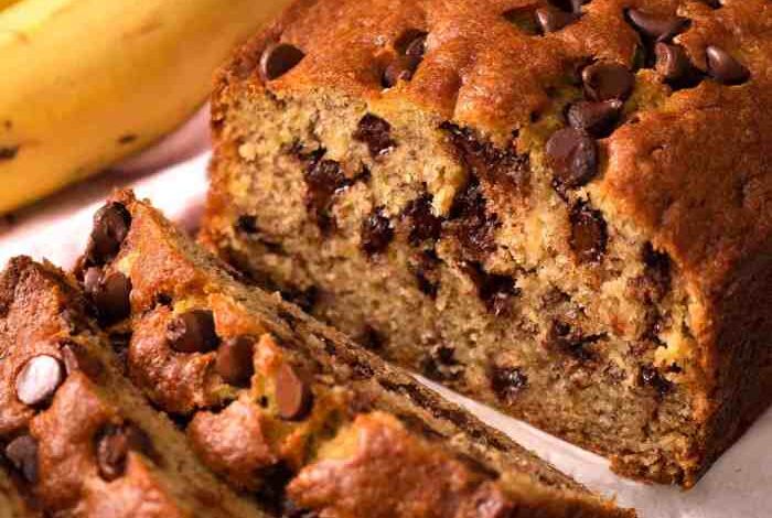 Banana chocolate chip bread