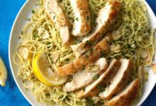 Lemon pasta with chicken