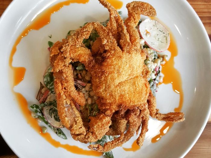 Fried soft shell crab