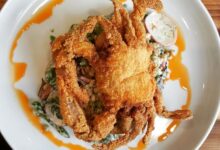 Fried soft shell crab